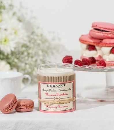Bougie Macaron Framboise