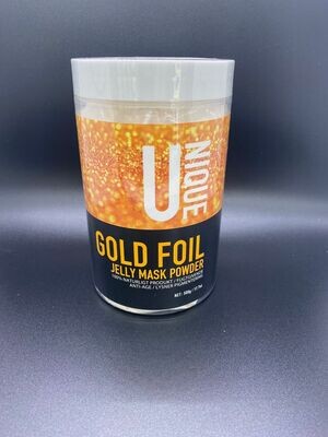 U-nique Gold Foil Jelly Mask powder - 500g INKL. GRATIS MASKE SKÅL & SPATEL