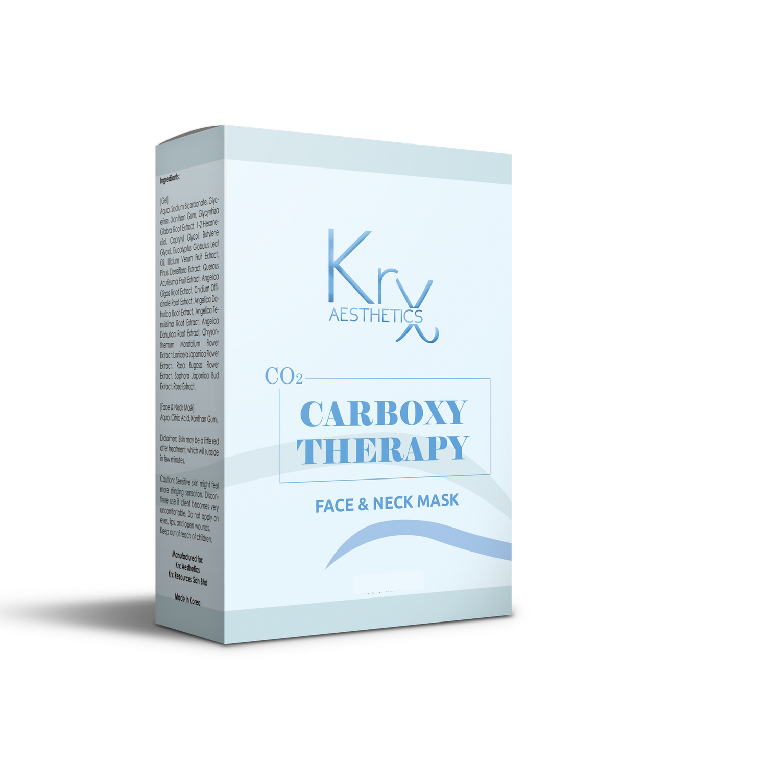 Carboxy Therapy Face & Neck mask - 20 stk