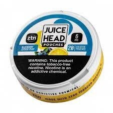 Juice Head ZTN Pouches, Flavor: Blueberry Lemon Mint, Strength: 6mg