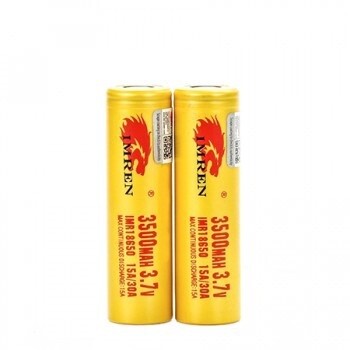 IMREN 18650 3500mAh 15A/30A Batteries 2pack