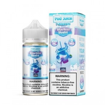 Pod Juice Freeze - Blue Razz Slushy Freeze 100mL, Nic: 3mg