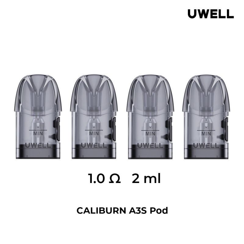 Uwell Caliburn A3S Refillable Pods 4pk, Style: 4pk 1.0Ω