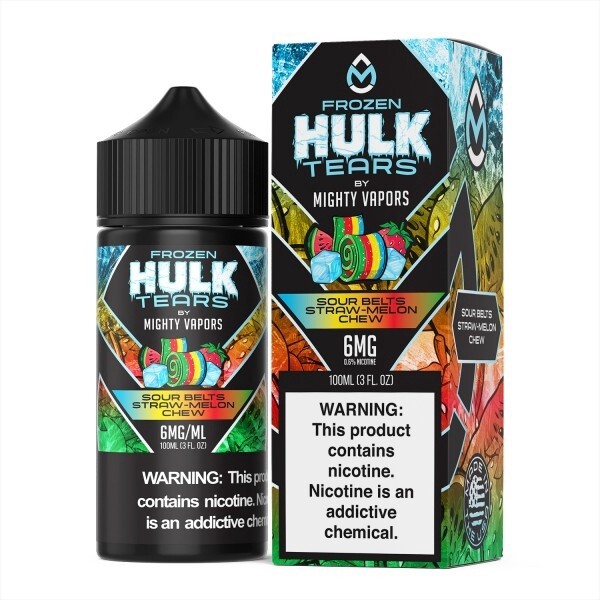 Hulk Tears Frozen - Sour Belts Straw-Melon Chew 100ml