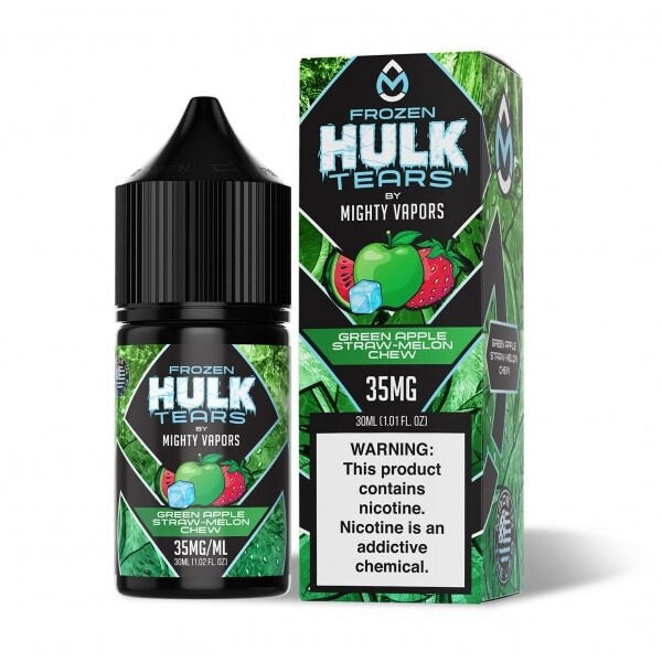 Hulk Tears Frozen Salt - Green Apple Straw-Melon Chew 30ml