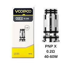 VooPoo PnP X Coils 5pk, Style: PnP X (5pk) .2Ω Coils