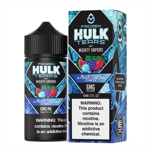 Hulk Tears Frozen - Blue Razz Straw-Melon Chew 100ml, Nic: 3mg