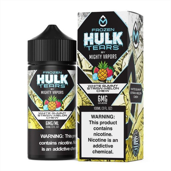 Hulk Tears Frozen - White Gummy Straw-Melon Chew 100ml, Nic: 3mg