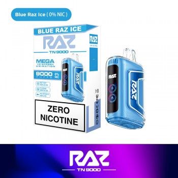 RAZ TN9000 ZERO % Disposable, Flavor: Blue Razz Iced