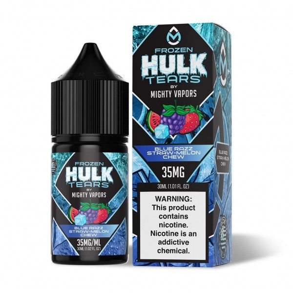 Hulk Tears Frozen Salt - Blue Razz Straw-Melon Chew 30ml