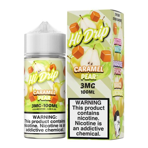 Hi Drip - Caramel Pear 100ml, Strength: 3mg