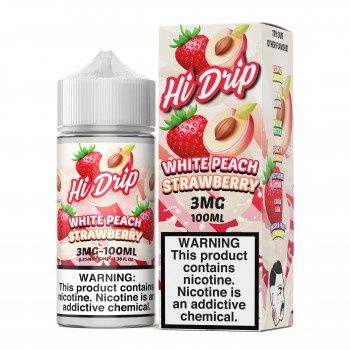 Hi Drip - White Peach Strawberry 100ml, Strength: 3mg