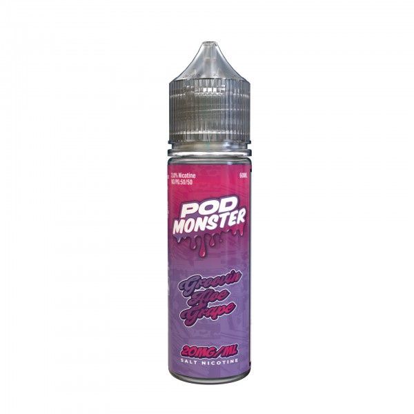Pod Monster Salt - Groovin Aloe Grape 60ml, Strength: 20mg