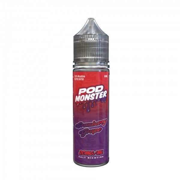 Pod Monster Salt - Cranberry Grape 60ml, Strength: 20mg