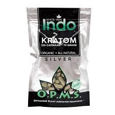 O.P.M.S- Kratom Capsules 60ct, Style: Indo (White Vein)