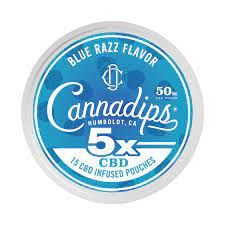 Cannadips - CBD Infused Pouches 750mg, Flavor: Blue Razz