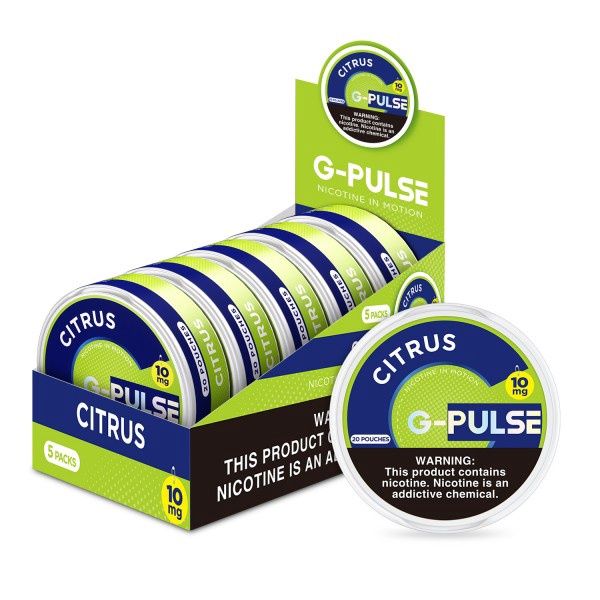 G - Pulse Pouches, Flavor: Citrus, Strength: 10mg