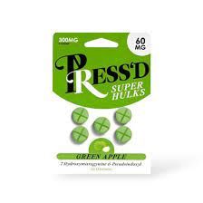Press&#39;d - Super Hulk 60mg Tablets, Flavor: Green Apple