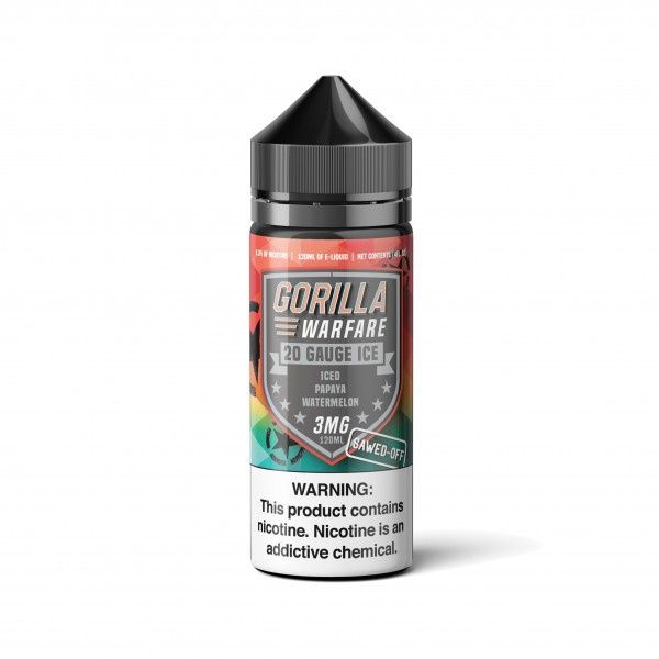 Gorilla Warfare - 20 Gauge ICE 120ml, Nic: 3mg