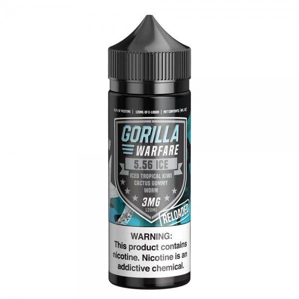 Gorilla Warfare - 5.56 Reloaded ICE 120ml, Nic: 3mg