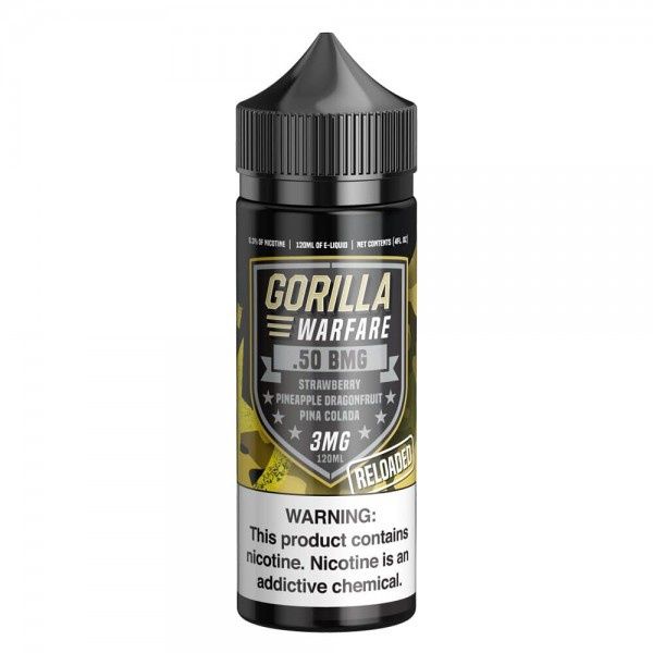 Gorilla Warfare - .50 BMG Reloaded 120ml, Nic: 3mg