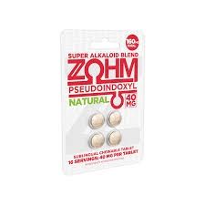 Zohm - 7-OH + Pseudo 40mg 4ct, Flavor: Natural