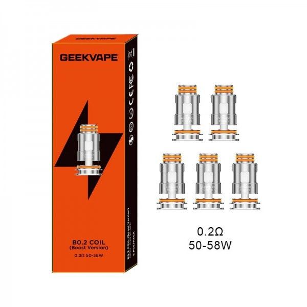 GeekVape - B-Series  (BOOST VERSION COILS), Size: 5pk B Series Boost Version 0.4 ohm Coil