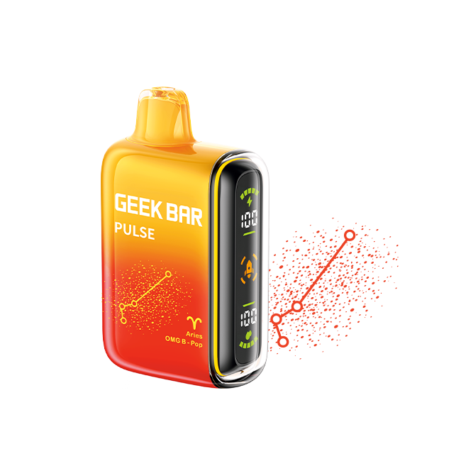 Geek Bar Pulse 15k 5% Disposable, Flavor: OMG Blow Pop (Aries) (Cherry Strawberry Raspberry