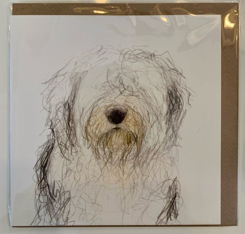 Karte „old english Sheepdog“