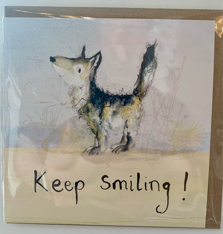 Karte „keep smiling“