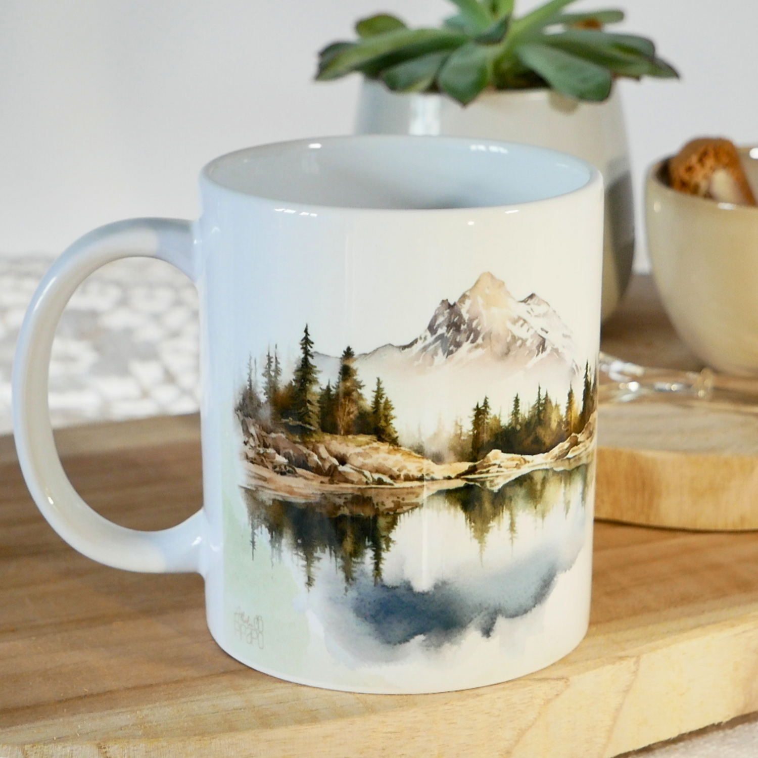 Tasse Mountains / Tasse mit Bibelvers