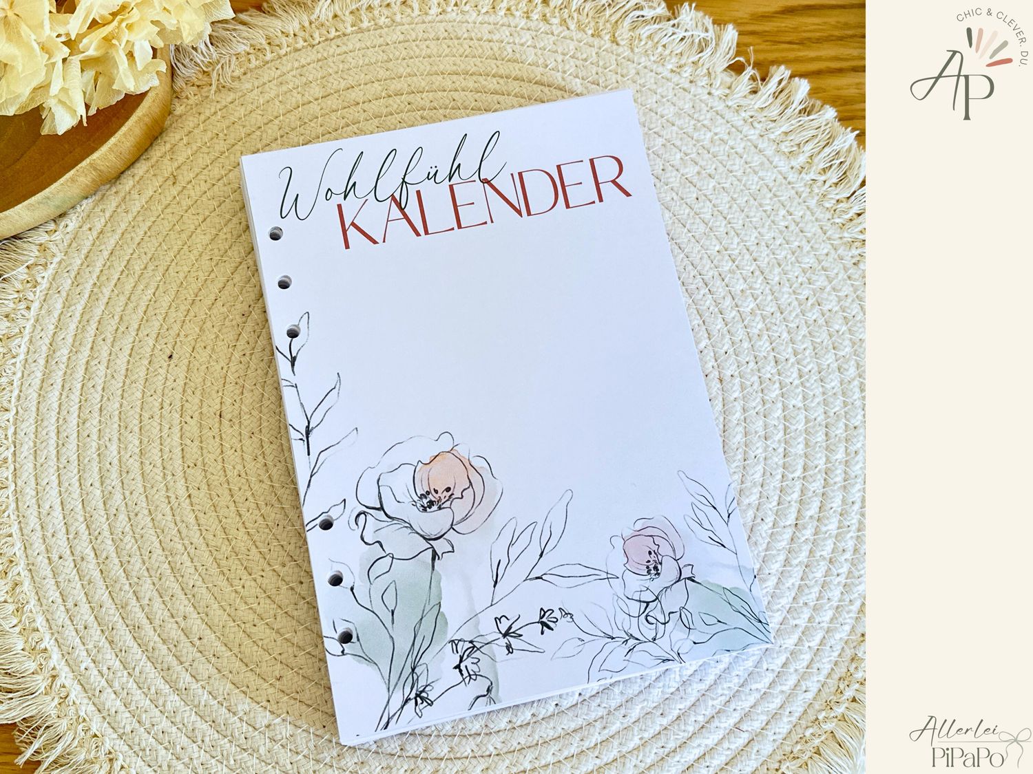 Wohlfühl Kalender 2025/2026 Dienstkalender JW / Bullet Journal PD Kalender JW - Papiereinlage
