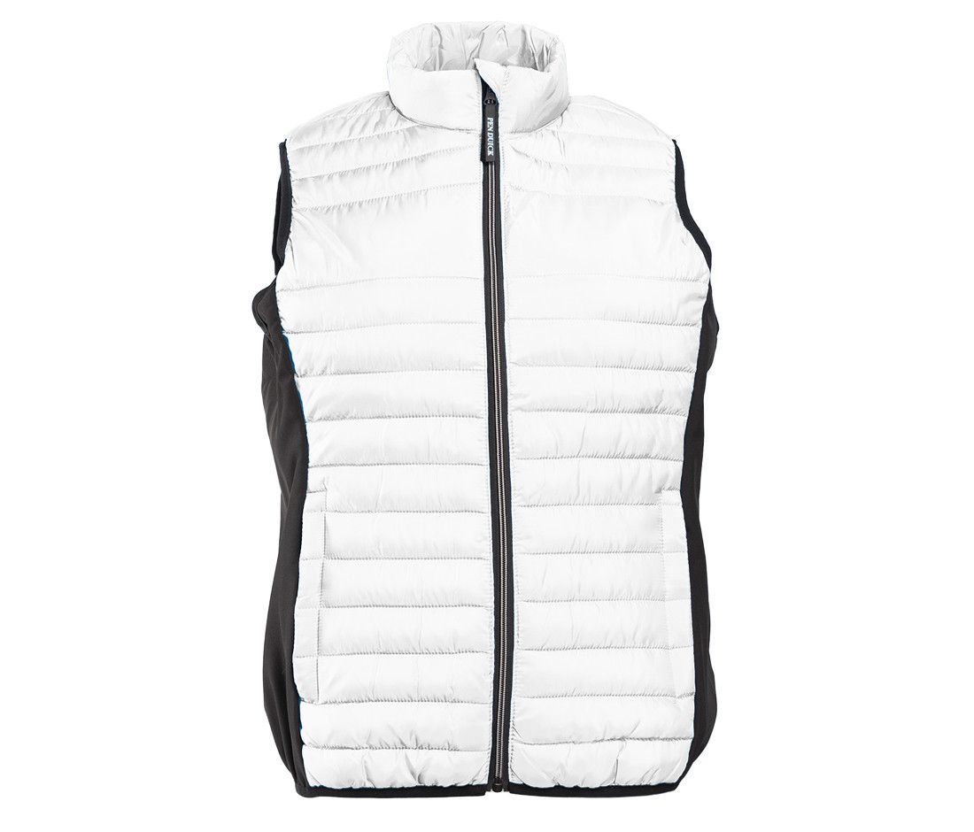 Body Warner bi-matière femme