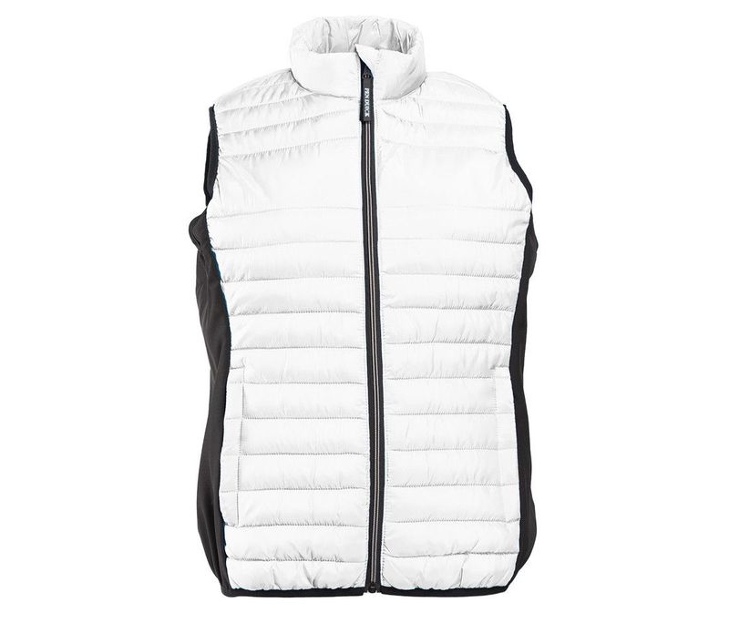 Body Warner bi-matière femme