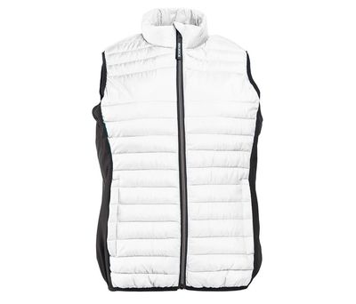 Body Warner bi-matière femme