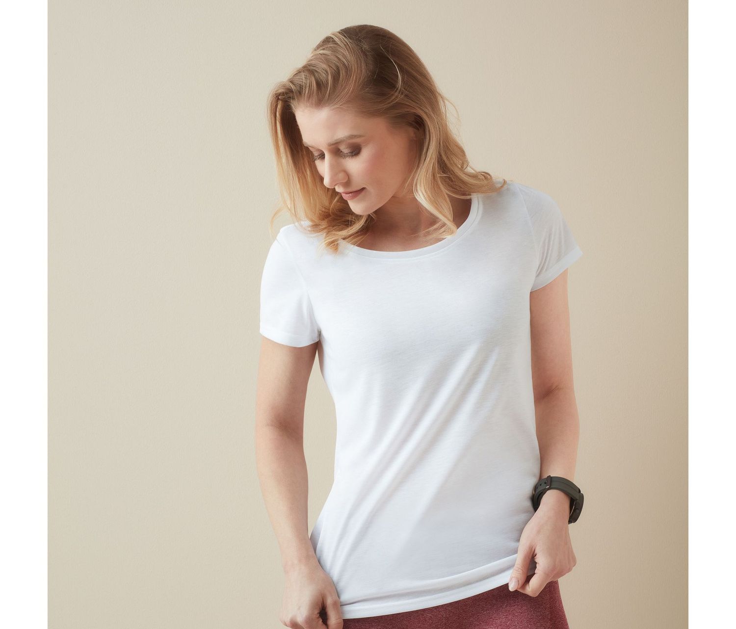 Tee-shirt de sport femme toucher coton