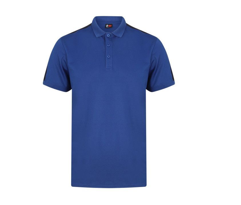 Polo stretch contrasté