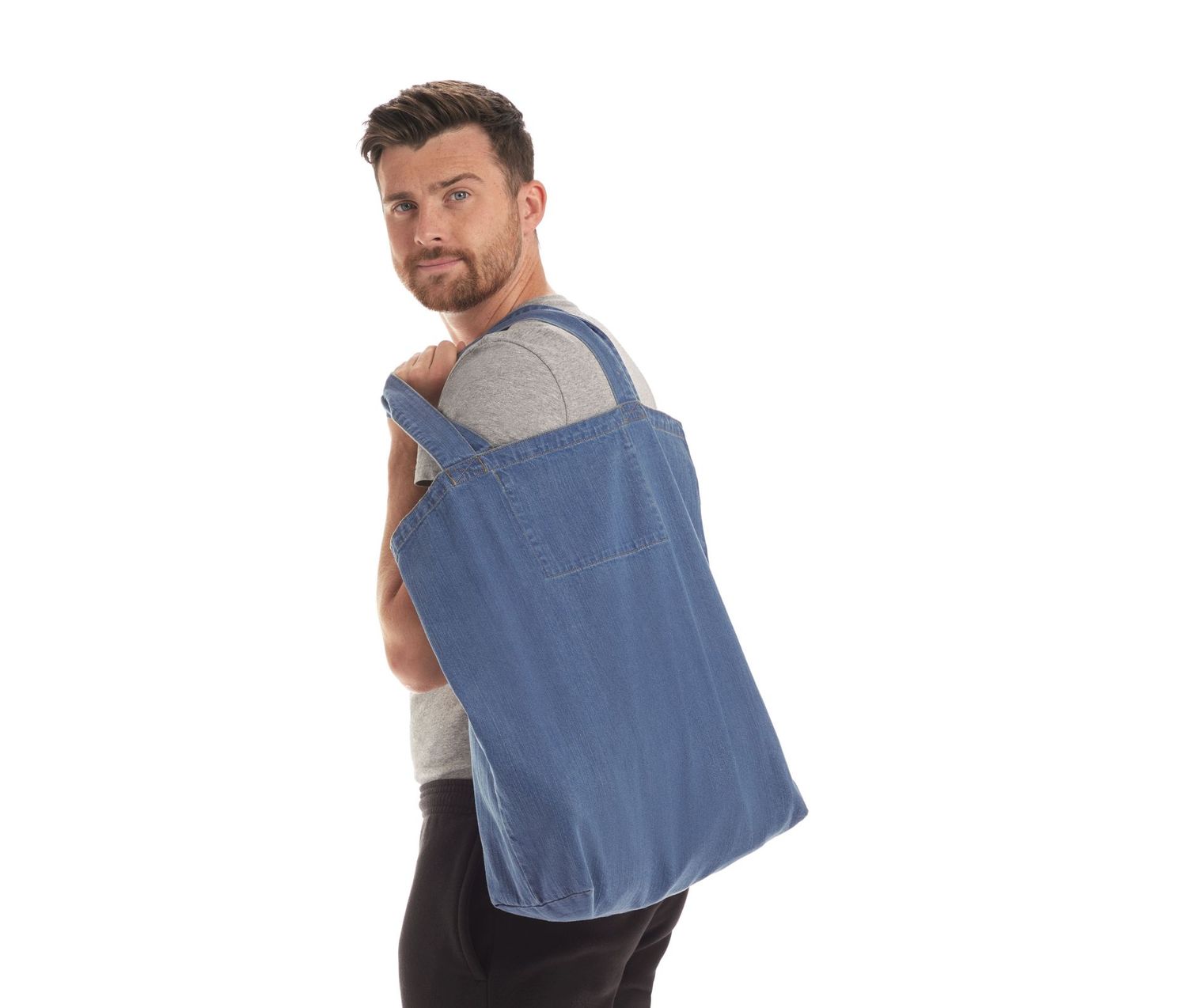 Sac shopping denim