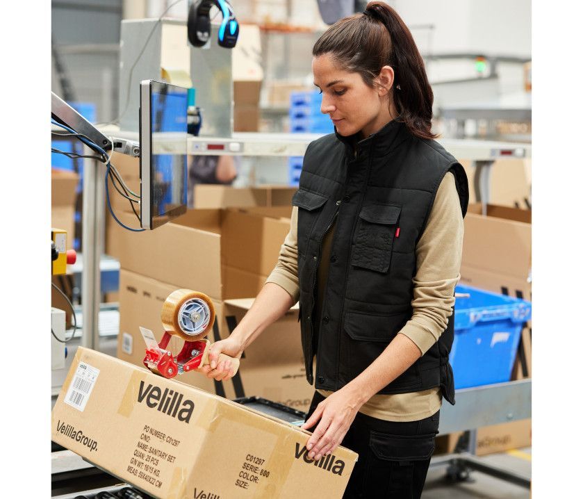 Bodywarmer de travail multi-poches Femme