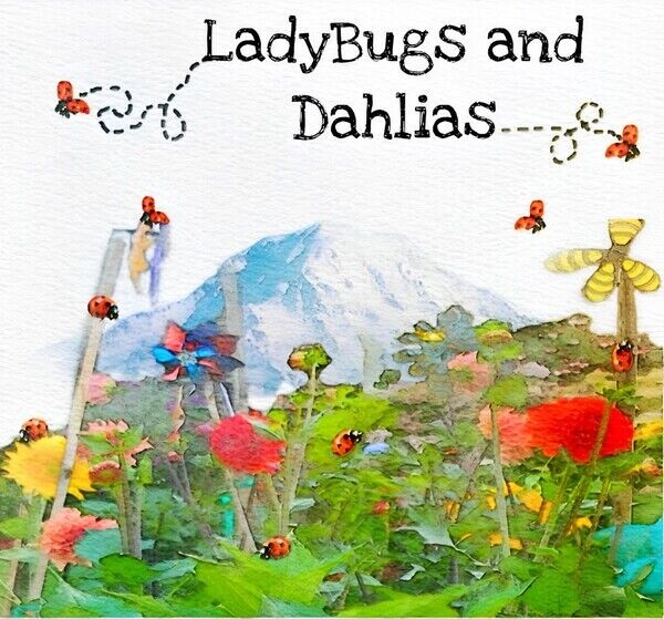 LadyBugs and Dahlias