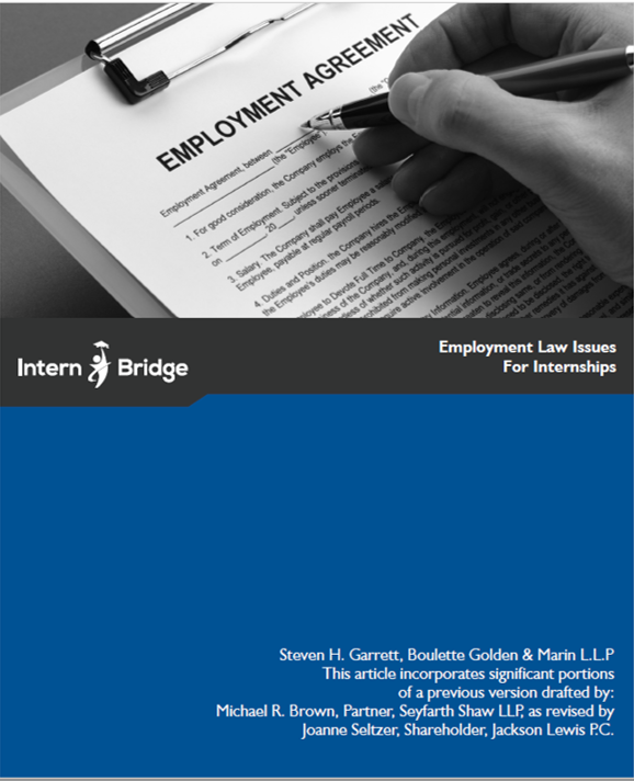 Employment Law Issues for Internships