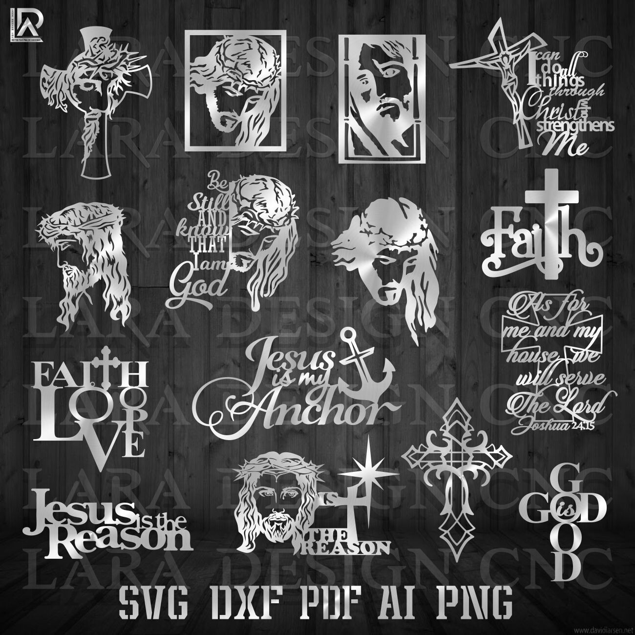RELIGION SIGNS BUNDLE - DXF - SVG - AI - PDF
