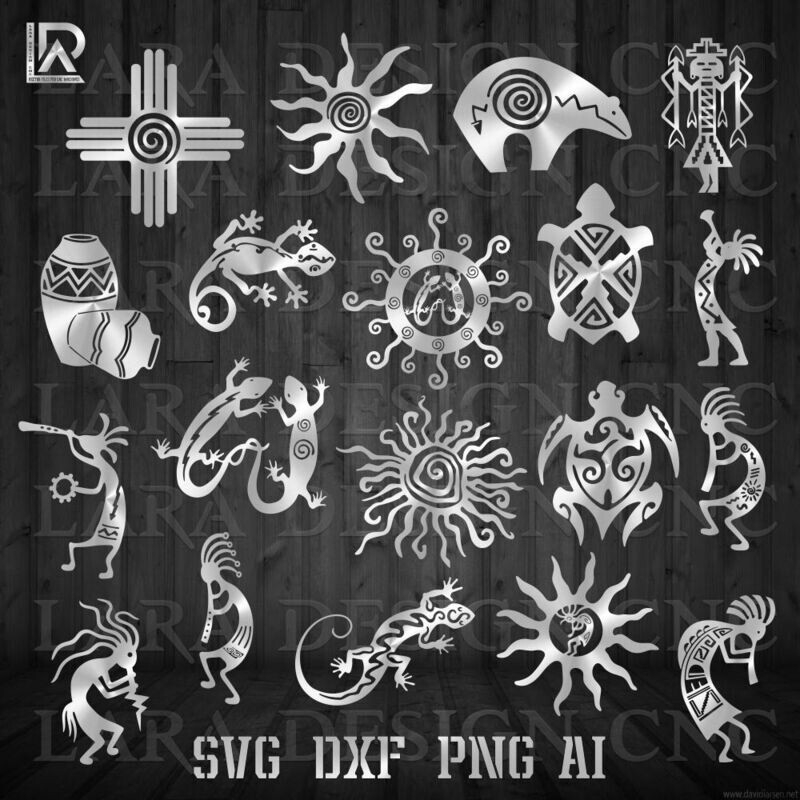 SOUTHWEST DESIGNS BUNDLE - DXF - SVG - AI - PDF