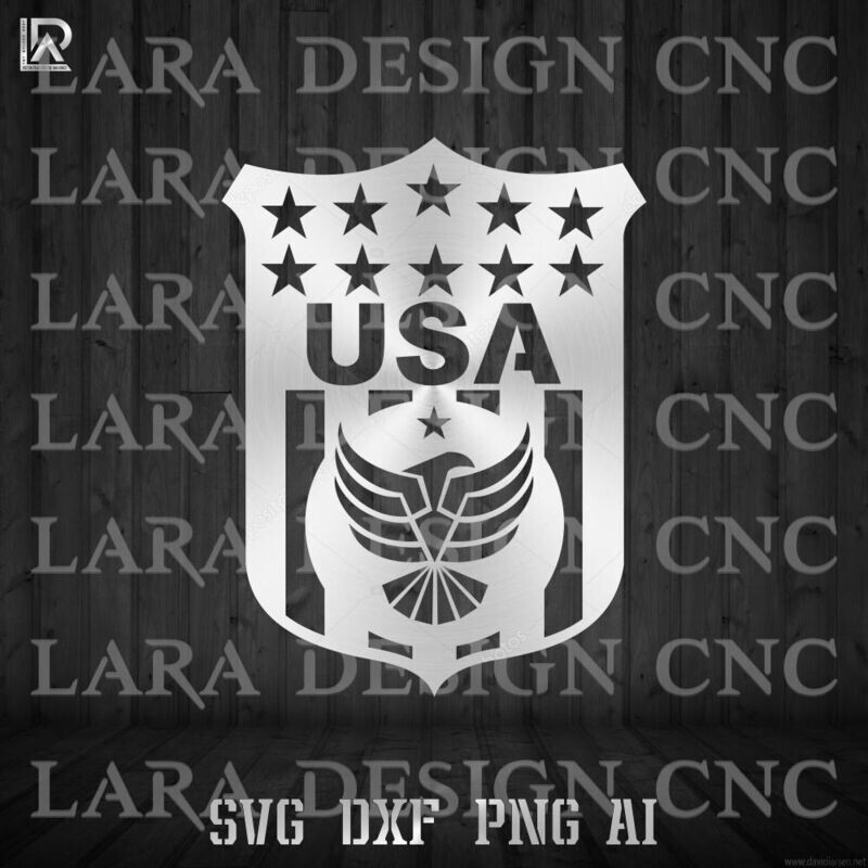 US Eagle Shield - DXF - SVG - PDF - AI