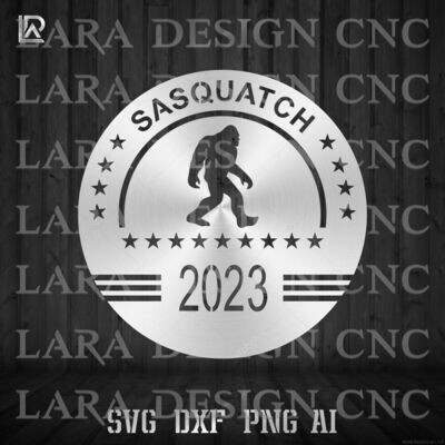 SASQUATCH 2023 - DXF - SVG - AI - PDF