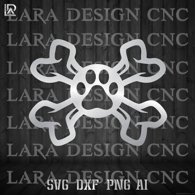DOG BONES - DXF - SVG - AI - PDF - VECTOR CUT FILE