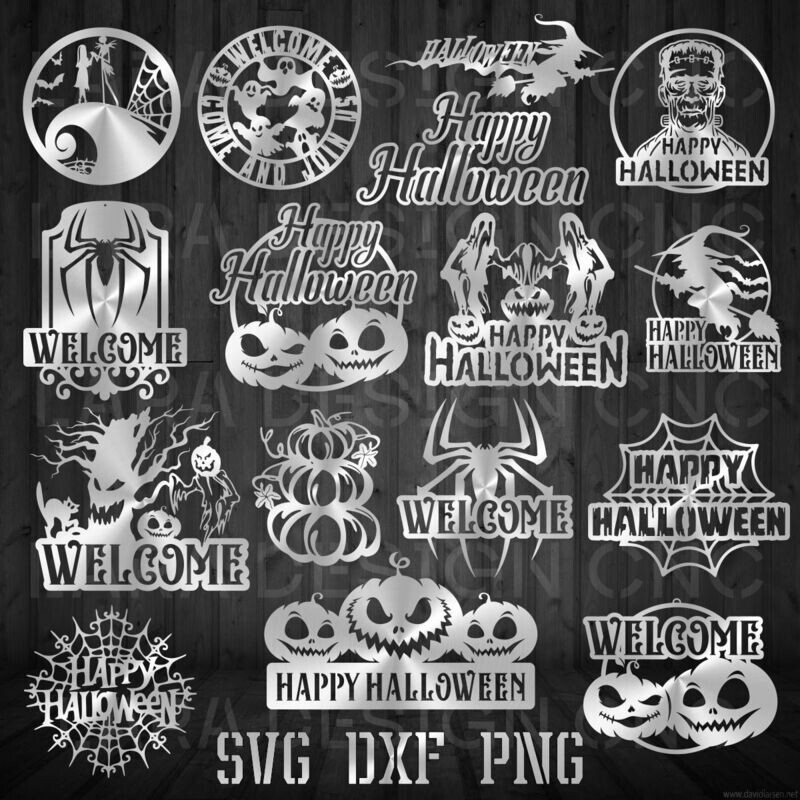 HALLOWEEN BUNDLE - DXF  - SVG - AI - CUT FILES
