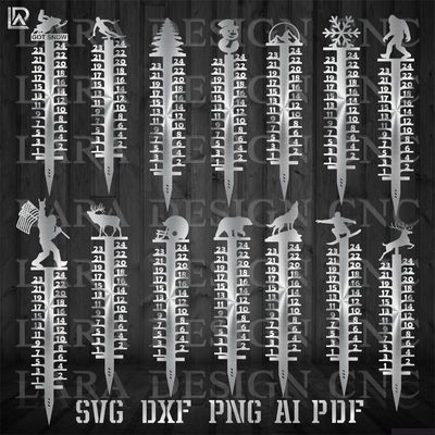 SNOW DEPTH GAUGE - DXF - SVG - PDF - AI - CUT FILES