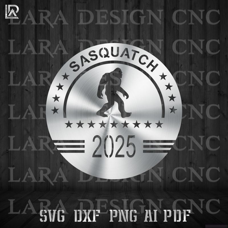 SASQUATCH 2025  - DXF - SVG - AI - PDF CUT FILES