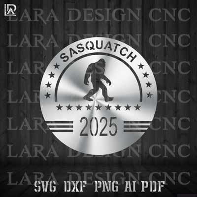 SASQUATCH 2025  - DXF - SVG - AI - PDF CUT FILES